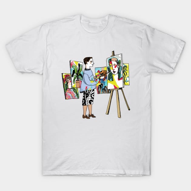 Modernist Painter T-Shirt by lindsaygrime